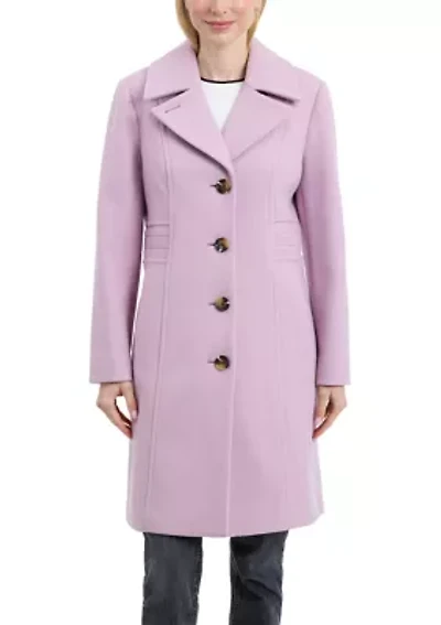 Women's Single Breasted Wool Walkers Flair Coat