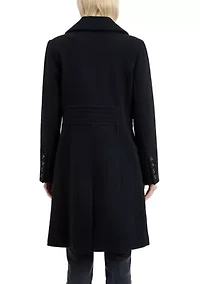Women's Single Breasted Wool Walkers Flair Coat