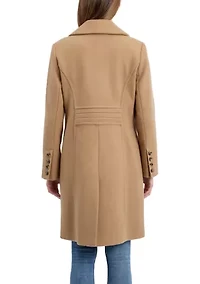 Women's Single Breasted Wool Walkers Flair Coat