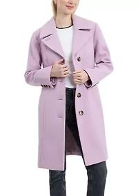 Women's Single Breasted Wool Walkers Flair Coat
