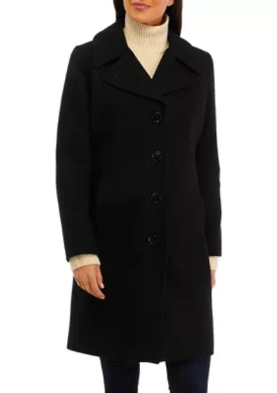 Women's Mid Wool Notch Collar 38'' Coat