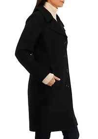 Women's Mid Wool Notch Collar 38'' Coat