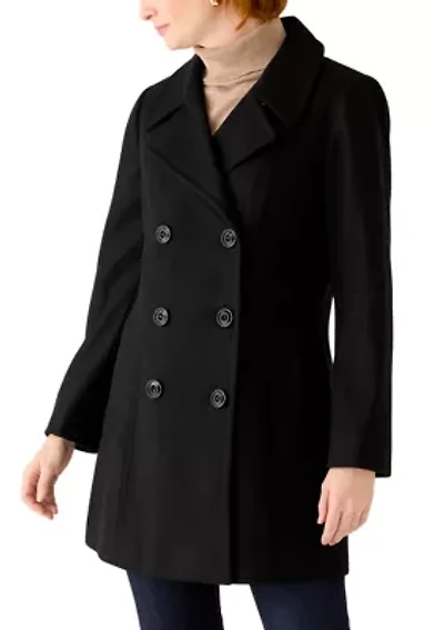 Women's Double Breasted Peacoat