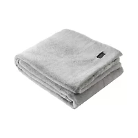 Faux Fur Solid Microfiber Throw Blanket