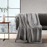 Faux Fur Solid Microfiber Throw Blanket