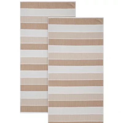 Blocked  Beach Towel Yarn-Dye Stripe