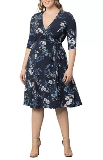 Women's Plus Signature Print Wrap Dress