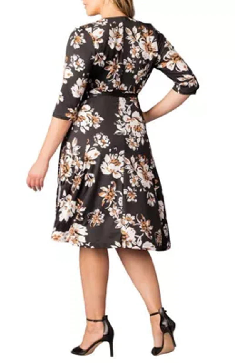 Women's Plus Signature Print Wrap Dress