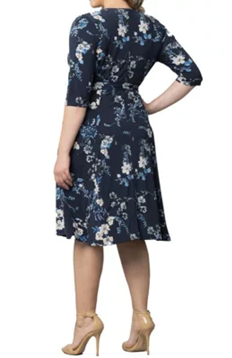 Women's Plus Signature Print Wrap Dress