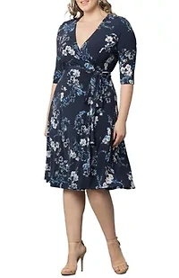 Women's Plus Signature Print Wrap Dress
