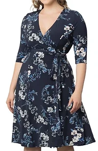 Women's Plus Signature Print Wrap Dress