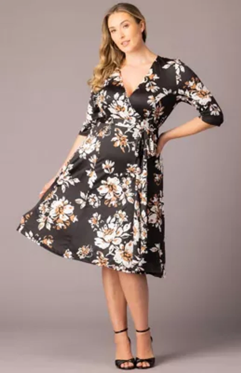 Women's Plus Signature Print Wrap Dress