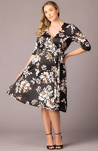 Women's Plus Signature Print Wrap Dress