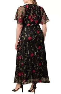 Women's Plus Embroidered Elegance Evening Gown