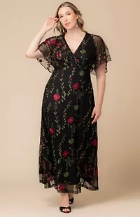 Women's Plus Embroidered Elegance Evening Gown