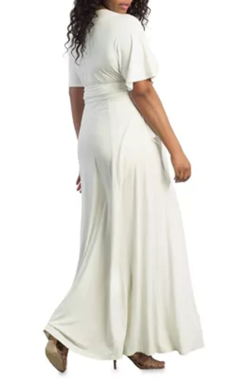 Women's Plus Indie Flair Maxi Dress with Kimono Sleeves