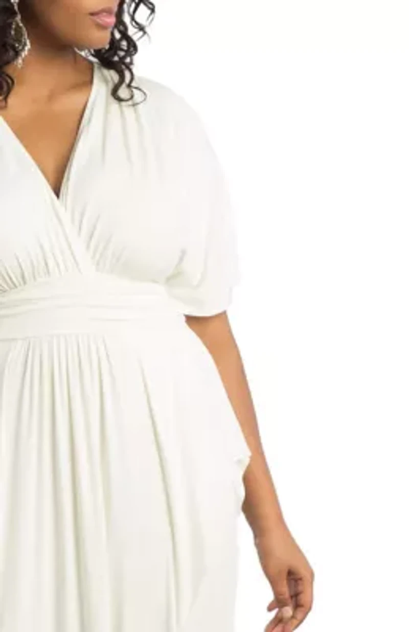Women's Plus Indie Flair Maxi Dress with Kimono Sleeves