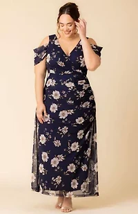Women's Plus Seraphina Mesh Gown