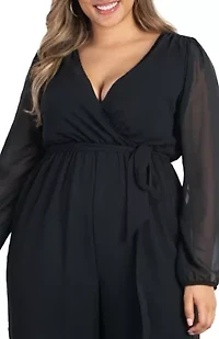 Women's Plus Celina Chiffon Jumpsuit
