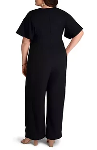 Women's Plus Charisma Crepe Jumpsuit
