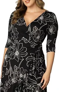 Women's Plus Flirty Flounce Wrap Dress