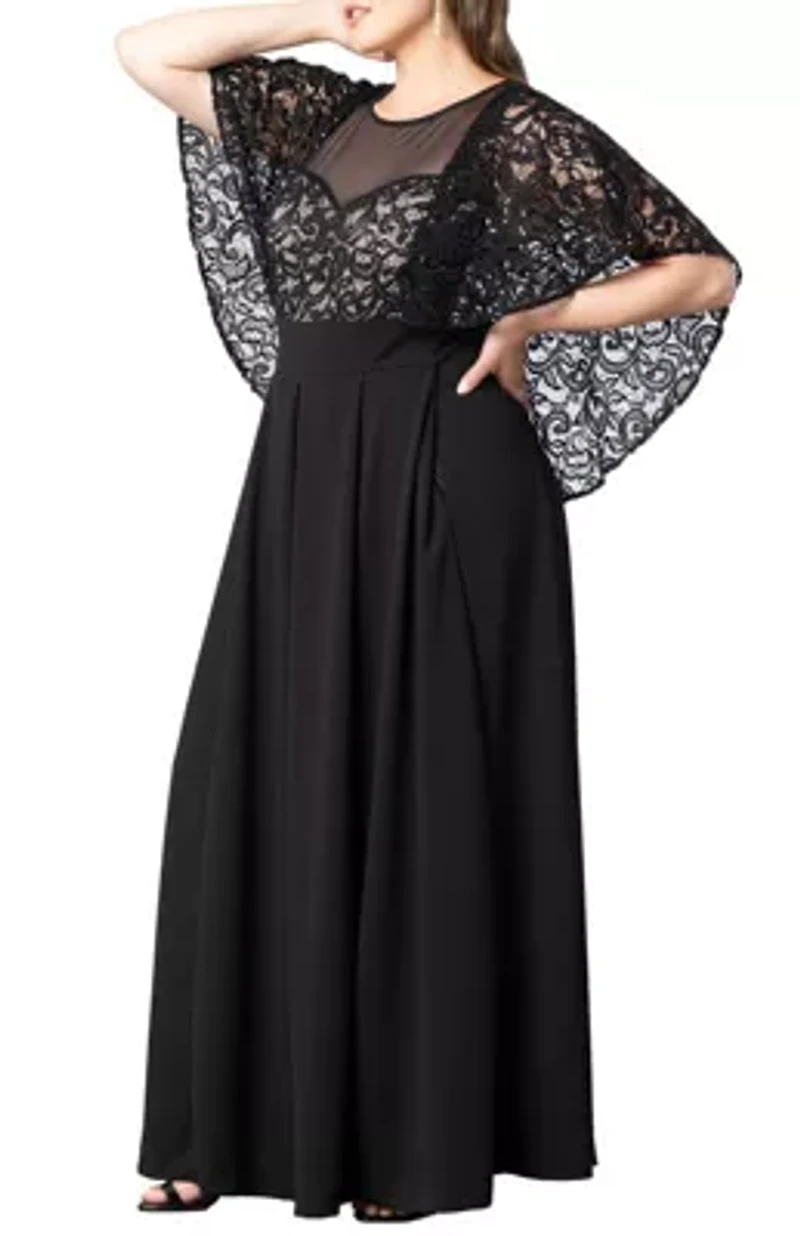 Women's Plus Alluring Sequins Lace Formal Jumpsuit
