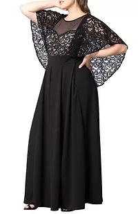 Women's Plus Alluring Sequins Lace Formal Jumpsuit