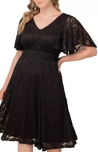 Women's Plus Camille Lace Cocktail Dress