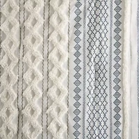 Imani Cotton Printed Comforter Set with Chenille