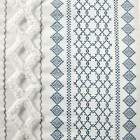 Imani Cotton Printed Duvet Cover Set with Chenille