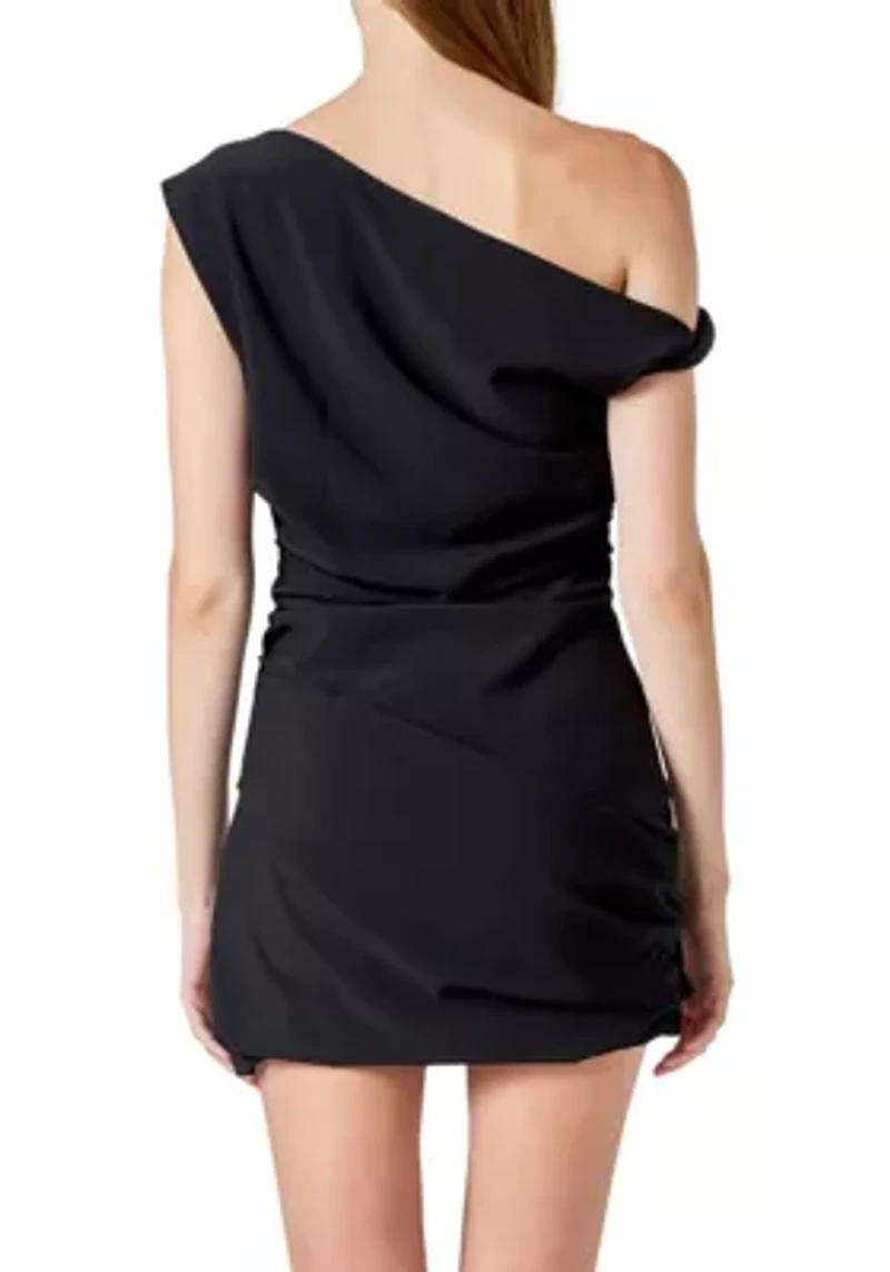 Draped Mini Dress