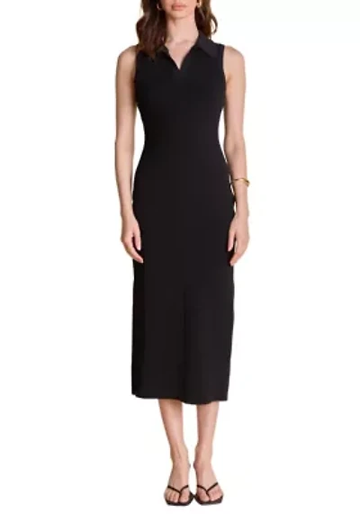 Collared Sleeveless Maxi Dress