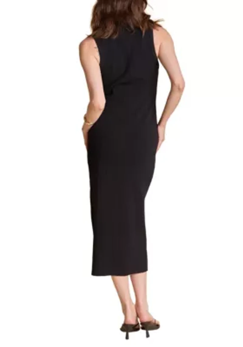Collared Sleeveless Maxi Dress