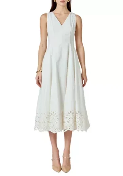 Embroidered Flounce Maxi Dress
