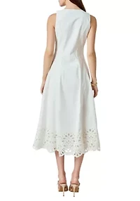 Embroidered Flounce Maxi Dress