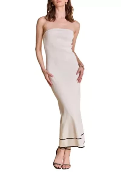 Strapless Knit Midi Dress