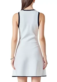 Scoop Neck Knit Midi Dress