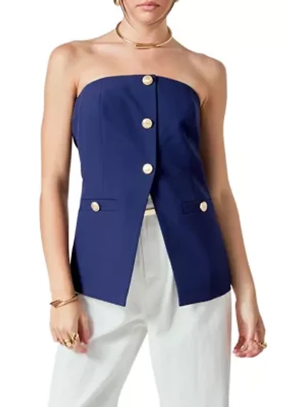 Strapless Suit Long Top