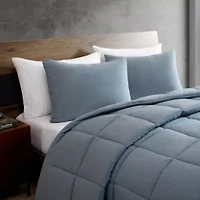 Solid Microfiber Comforter Set