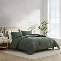 Herringbone Chenille Microfiber Comforter Set