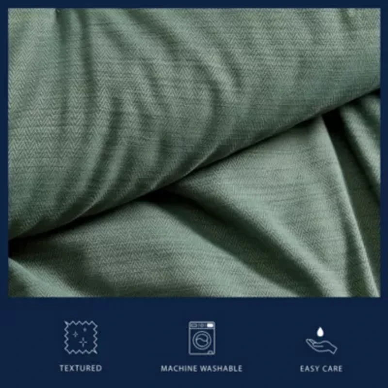 Herringbone Chenille Microfiber Comforter Set