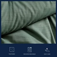 Herringbone Chenille Microfiber Comforter Set