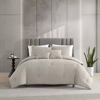 Variegated Waffle Microfiber Comforter Set