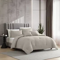 Variegated Waffle Microfiber Comforter Set