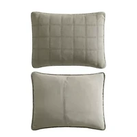 Stonewashed Microfiber Quilt Set
