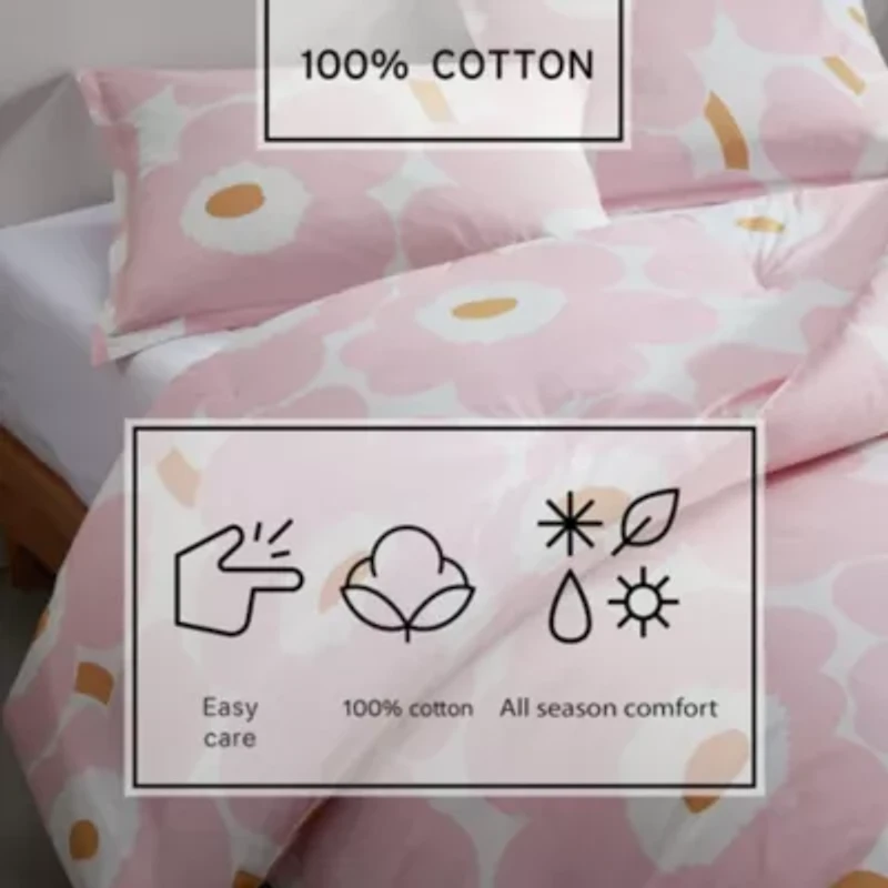 Unikko Cotton Comforter Set