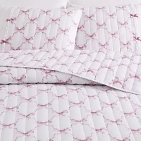 Maisy Bows 2-3 Piece All-Season Embellished Ruffle Microfiber Reversible Quilt Set