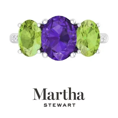 Lab Created Martha Stewart 5 Carat Oval Shape Amethyst