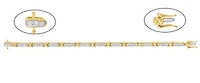 Lab Created 2CTW Grown Diamond Bracelet Sterling Silver