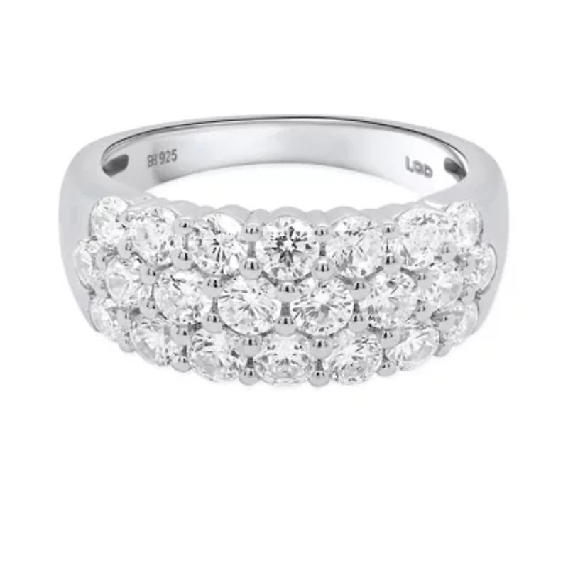 Lab Created 2CTW Grown Diamond Statement Ring Sterling Silver